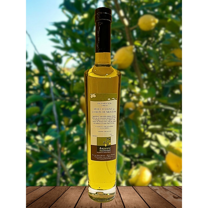 Huile d'olive aux citrons de Menton 35 cl